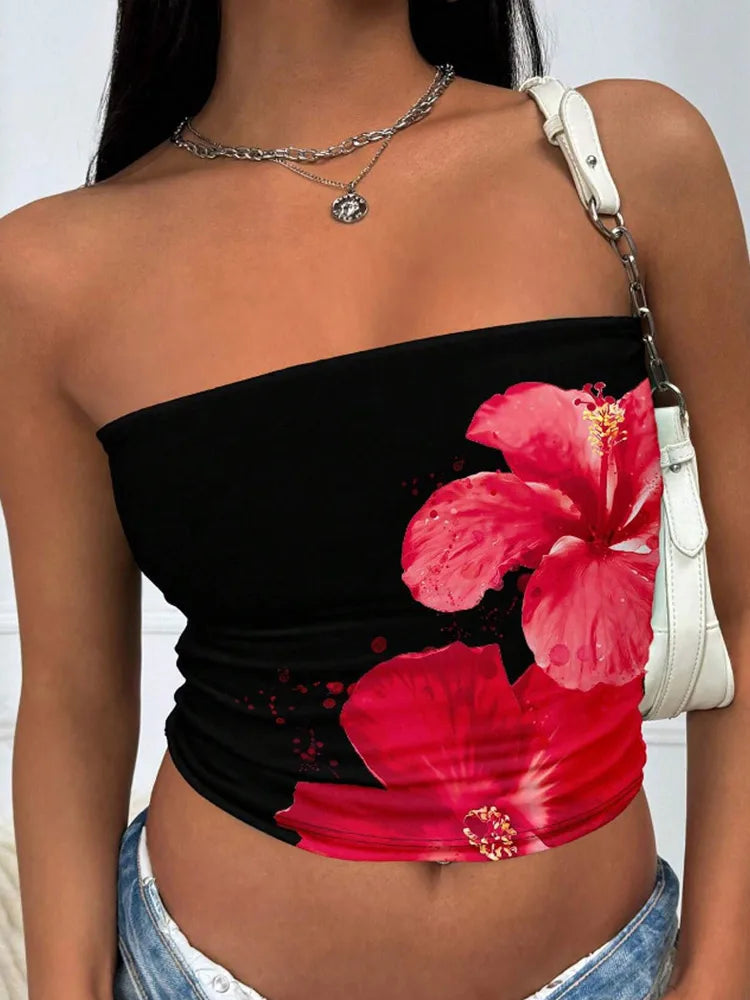 Korean Style Lace Cami Top - Elegant Sleeveless Square Neck Blouse