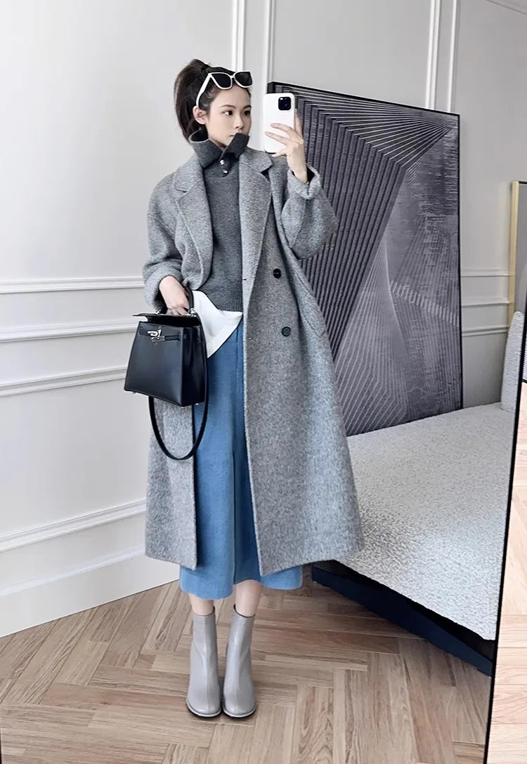 Korean Style Cashmere Turtleneck Vest - Sleeveless Knit Jumper Top