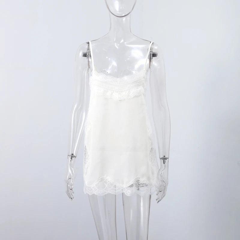 Korean Style Lace Cami Top - Elegant Sleeveless Square Neck Blouse